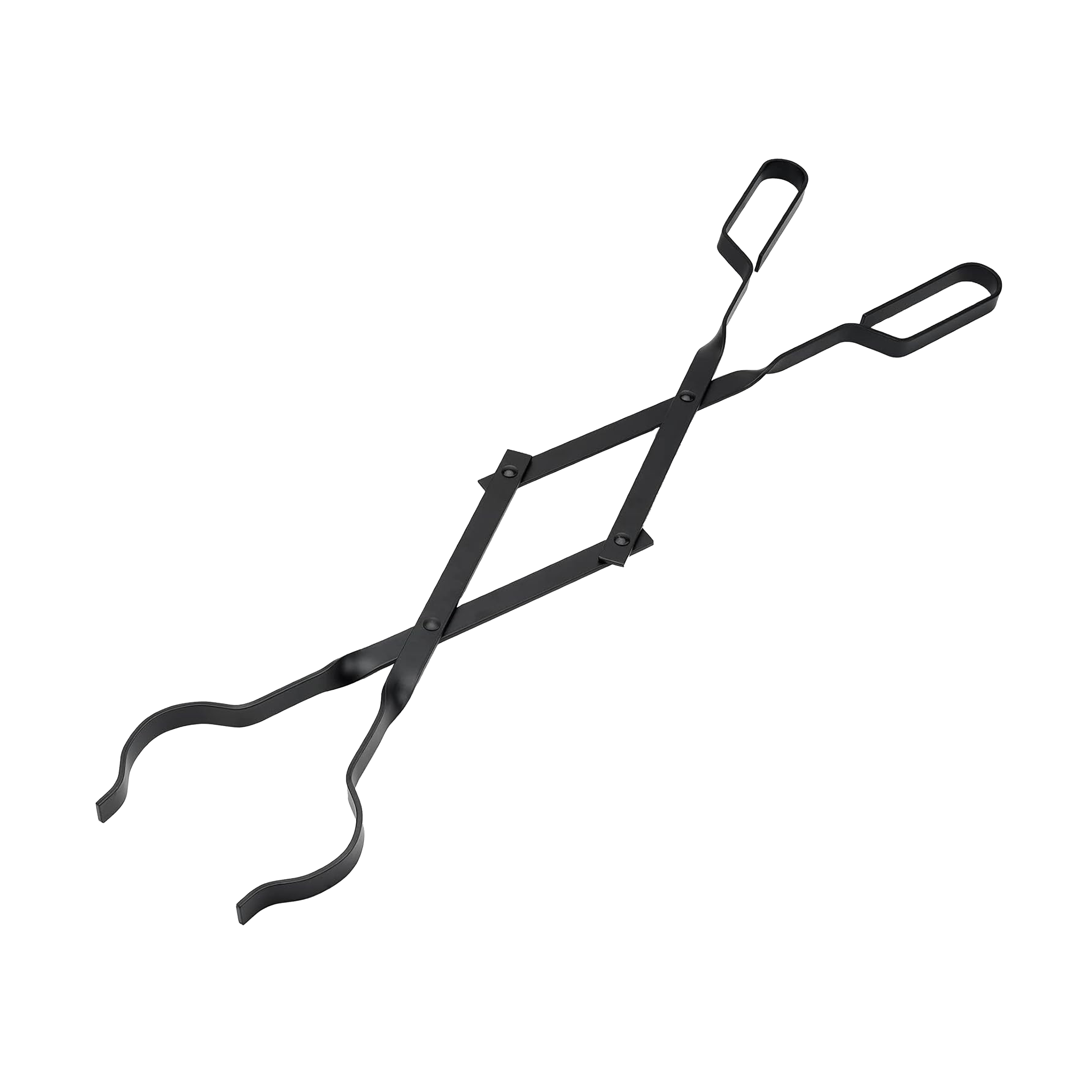 Stanbroil Outdoor Campfire Fireplace Tongs, 26" Long, Log Grabber, Black